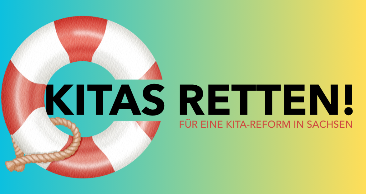 Kundgebung KITAS RETTEN! vor dem Sächsischen Landtag am 24. Juni